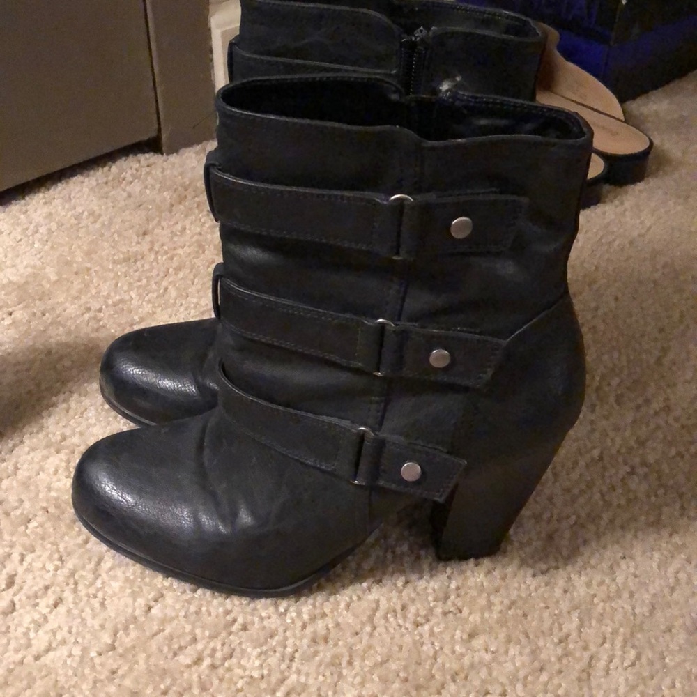 Dark grey booties